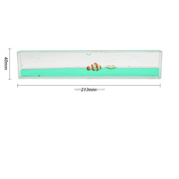 Règle en acrylique personnalisable avec dauphin flottant, règle triangulaire en acrylique liquide et huileux, motif océanique
