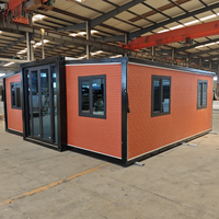 Nouvelle conception de maison préfabriquée en conteneur extensible de 20 pieds ou 40 pieds, 3 chambres à coucher, à vendre, maison mobile de luxe préfabriquée, Casas Prefabricadas