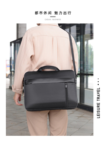 Promotion Black High Quality Cheap Office Polyester Laptop Conference Document <strong>Briefcase</strong> - Product Image 3
