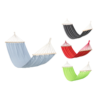 Hamac de couchage suspendu en bois, lit-balançoire Portable en plein air Parachute Camping hamac avec sangle d'arbre, vente en gros