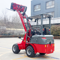 STTRON Mini Elektro-Radlader E606 CE Baumaschine 4x4 Lader mit Zubehör für Hof und Garten