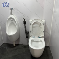 IBOX Remorque Toilettes Mobiles de Luxe pour Hommes et Femmes avec Lavabo et Urinoir pour Événements Extérieurs