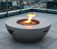 Brasero au propane en acier toutes saisons, écologique, durable, foyer extérieur au gaz, double dispositif de sécurité, portable pour le camping et le jardin
