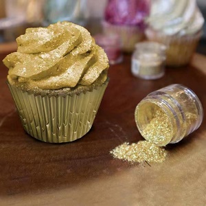 Polvere Glitterata Commestibile Super Oro Titanio INTENSE, Pigmento Inorganico in Polvere Solida 10-60um, Colorante Alimentare - Product Image 3