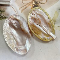 Assiette décorée de coquillages et de coquilles Saint-Jacques, plat à fruits, plat à sauce soja, plat à condiments pour hôtels et restaurants, vente en gros