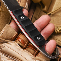 Couteau de survie tactique pour le camping, acier inoxydable, manche en ABS, 19 cm, personnalisable, vente en gros