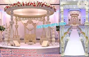 Transparents en bois pour mariage, porte-bonheur, Gujarati, paon, nouveau Design Paisley, chant en bois, sculpté lourd - Product Image 2