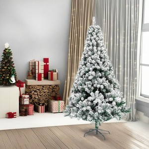 Schneeweißer Künstlicher Weihnachtsbaum, 5 Meter Hoch, <span class=keywords><strong>Balsa</strong></span>-Holzstamm, Natürlicher Look, 4 Fuß Kiefer, Drehbar 300cm, für Weihnachten und Hochzeiten - Product Image 1