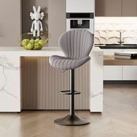Tabouret de bar pivotant réglable en hauteur, ergonomique et imperméable, léger pour la cuisine et l'ameublement extérieur