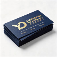 Cartes de visite personnalisées en papier fantaisie avec logo personnalisé, options de couleur et marquage à chaud pour la promotion de la marque
