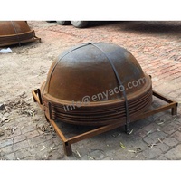 Pot de foyer rond en fonte pour Camping jardin, 4 pièces, 30 pouces, dôme en métal, extérieur Patio, bûches de bois profond, résistant au feu