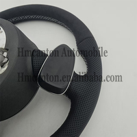 Volante Deportivo de Microfibra con Base de Cuero Perforado para Audi A4 A4L A5 A6 A7 B8