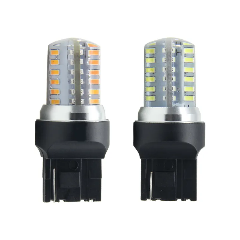 OEM SMD 3014 48 Silicone 7443 red 7440 amber t20 led car bulbs