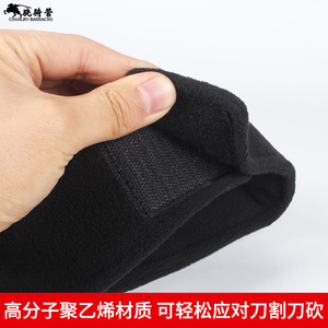 Protecteur de cou résistant aux coupures, matériau en polyéthylène Pe, équipement de protection flexible noir pour une utilisation en toute sécurité - Product Image 5