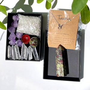 Gran oferta de piedras curativas espirituales, esfera de <span class=keywords><strong>torre</strong></span> de cuarzo de sangre de dragón natural + 7 piezas de fragmento de cuarzo + 7 piezas de flor de amatista Tauro - Product Image 3