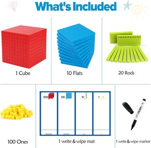 Toán học lôi cuốn Dạy đồ chơi cơ sở Mười khối thiết lập Đồ chơi giáo dục trong trường học hoặc nhà - Product Image 6