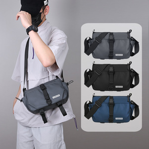 Fashion Men's Shoulder <b>Bag</b> Large Capacity PU Leather Texture Crossbody <b>Bag</b> Multiple Pockets For Commuting Everyday Use - Product Image 2