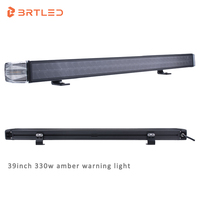 Barre lumineuse LED double rangée 39 pouces 330W, faisceau droit 12V, pour conduite tout-terrain, SUV, camion, voiture, lumière d'avertissement, nouvelle, étanche IP68, 16500LM