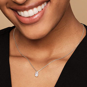 Collar con colgante ovalado para mujer, cadena minimalista para clavícula, joyería de moda - Product Image 5