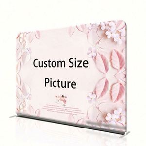 Letterpress Printed 10x10ft Portable Retro Style Pop-up Display <b>Stand</b> Paper Frame Tension Fabric Promotional Party Supplies - Product Image 1