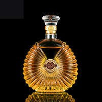 Cristal Whisky Carafe Verre 500ml 750ml Liqueur Bouteille de Vin avec Bouchon à Vis pour Tequila et Brandy