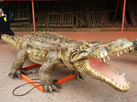 Robot animal crocodile animatronique pour parc aquatique