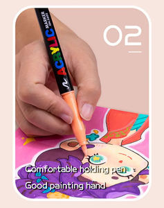 Bview Art 12 tons de peau pointe de pinceau ensemble de stylos de peinture acrylique pour croquis Portrait Manga <span class=keywords><strong>dessin</strong></span> Illustration croquis - Product Image 3