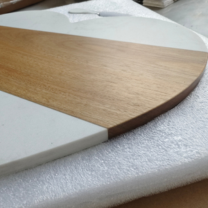 Tagliere a forma di cuore di grandi dimensioni <span class=keywords><strong>in</strong></span> <span class=keywords><strong>marmo</strong></span> e legno di Acacia pane bordo formaggio che serve tagliere salumi per formaggio - Product Image 5