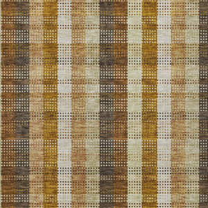 HMS 3 'X 5' tappeto interno esterno marrone Taupe e prugna Plaid mobili da giardino lavabili - Product Image 4