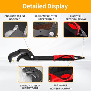 Auto Combination <b>Wrench</b> for Household Use Multi-Functional Self-Locking Adjustable Snap Open End DIY Steel Spanners OEM - Product Image 2