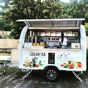 Carro de remolques de hielo móvil de China, carrito de comida rápida de café, camión de comida rápida de cocina móvil de acero inoxidable - Product Image 1