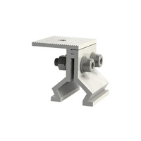 Support de fixation photovoltaïque Yuxin JX-JJ001 de type K en métal galvanisé à chaud avec pince intermédiaire pour toit/abri de voiture - En stock