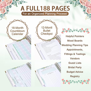 Planificador <span class=keywords><strong>de</strong></span> <span class=keywords><strong>Bodas</strong></span> Personalizado para Novias, Libro <span class=keywords><strong>de</strong></span> Planificación <span class=keywords><strong>de</strong></span> <span class=keywords><strong>Bodas</strong></span> y Organizador con Calendario <span class=keywords><strong>de</strong></span> Cuenta Regresiva para <span class=keywords><strong>Bodas</strong></span> - Product Image 2