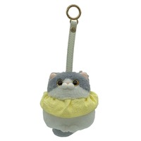 Porte-clés en peluche miniatures personnalisés OEM/ODM avec couineur, jouets en peluche sur mesure pour pendentifs mascotte adorables