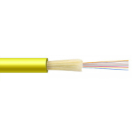 Câble mini intérieur monomode 8-24 fibres, fabriqué en Chine, avec options de cœur de fibre G652D/G657A1/G657A2, étiquette de câble à fibre optique EMO