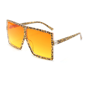 Adult Fashion Big Frame Unisex Sunglasses Square Oversized UV400 Windproof PC Gradient Lenses Custom Logo & Color - Product Image 2