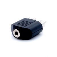 Adaptateur audio, connecteur RCA, prise Y, séparateur stéréo, prise 3,5 mm, connecteur 1 à 2 mâle/femelle, 2 broches