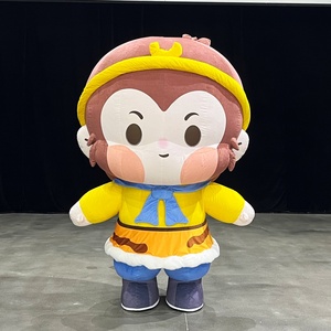 Costume de mascotte gonflable amusant, personnage de dessin animé en peluche, costume gonflable à marcher, costume de mascotte gonflable personnalisé - Product Image 1