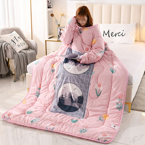 Nouvelle couette portable épaisse et pliable, type oreiller, pour usage familial ou en dortoir, avec manches - Product Image 6