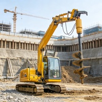 Supporto per Ordini all'Ingrosso di Punte per Trivellatori per Escavatori, per la Perforazione di Fori per Guardrail Stradali e Fondamenta di Edifici a Più Piani