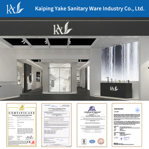 Vòi lavabo nhà tắm bằng thép không gỉ 304, kiểu tròn, lắp đặt trên mặt bàn, nóng lạnh, đặt hàng OEM YAKE - Product Image 3