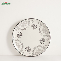 Service de table en porcelaine émaillée à motifs floraux, 12 pièces - Durable et réutilisable, sans BPA, écologique, cadeau d'affaires moderne