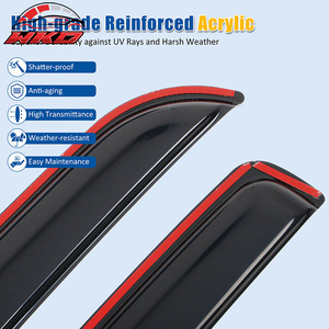 Viseras Deflectoras para Ventanas de Dodge Ram 1500 2500 3500 Mega Cab 06-09 - Product Image 4