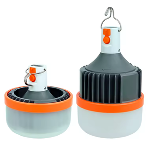 뜨거운 판매 접이식 랜턴 전구 USB 휴대용 텐트 램프 야외 밤 20W E27 충전식 비상 캠핑 LED 전구 조명 - Product Image 2