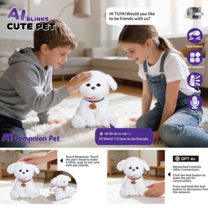 Juguete Inteligente con IA Deepseek, Cachorro de Peluche que Mueve la Cola y Parpadea con Sonido, Juguete Interactivo con Voz Tamagotchi, Regalo para Niñas - Product Image 6