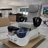 Nouveau Design Offre Spéciale Gris Inclinable Beauté Noir Électrique Message Manucure Pied Spa Pédicure Chaise Pour Salon
