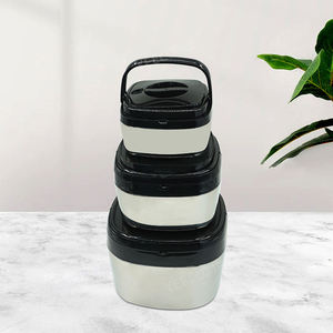 YJM929 Calentador de alimentos grande 2-5-10 <span class=keywords><strong>litros</strong></span> Stock de fábrica Estilo ollas grandes Cuadrado 3PCS juego de ollas - Product Image 1