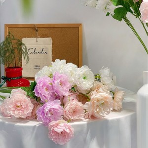 Flores Artificiales de Peonía de 6 Cabezas, Realistas y Estéticas, Hechas a Mano, para Decoración de Bodas y Hogar, Tacto Real, Flores Falsas Realistas, Venta al Por Mayor - Product Image 2