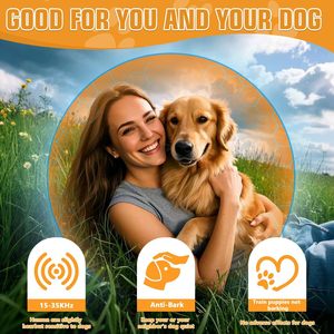 Tetra Dog Bark Deterrent Device Ultrasonic Rechargeable With <b>Remote</b> <b>Control</b> For Indoor Outdoor Use - Product Image 5