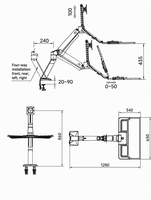 Support d'écran double usage pour poste de travail, bureau debout réglable en hauteur, bureau rotatif pour applications médicales et bureaux, 22-32 pouces